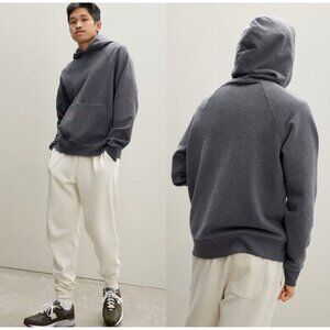 Everlane The Track Hoodie Organic Cotton Dark Heather Gray Men's Small NWT